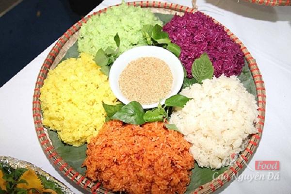 Cách làm xôi ngũ sắc
