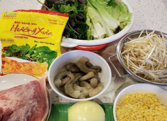 Cách làm món bánh xèo giòn ngon chuẩn vị ngay tại nhà