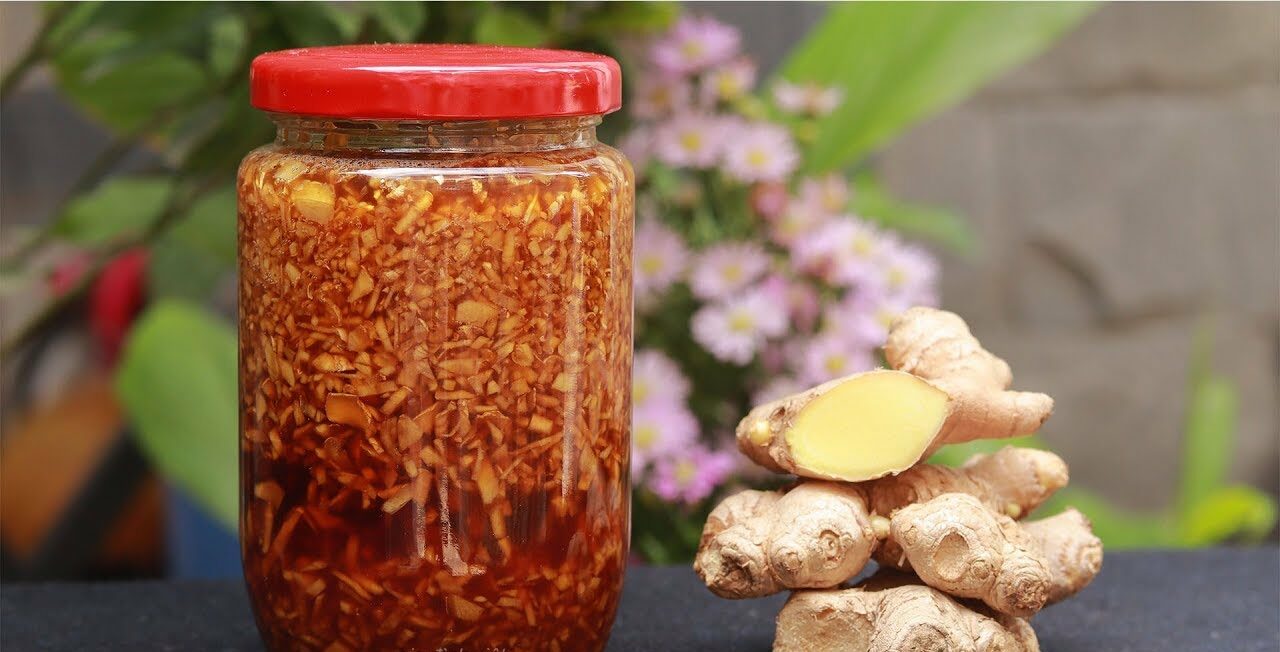 Cách chế biến Mật Ong Ngâm Gừng