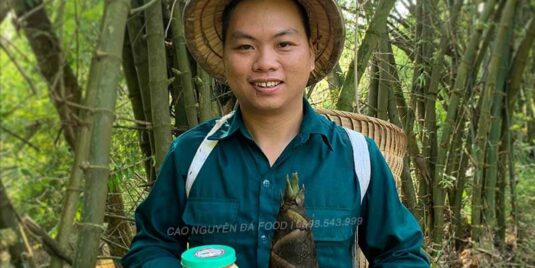 Măng ngâm muối tỏi ớt chua cay hà giang